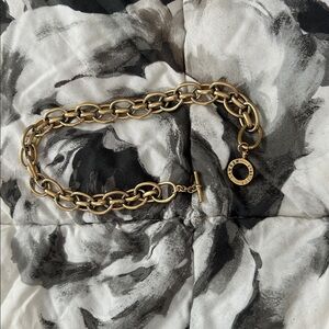Lauren Est. 1967 Chunky Gold Toned Chain Toggle Necklace